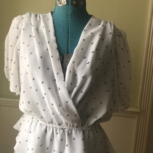 Vintage Sheer Dot Dress💙 - Picture 4 of 6